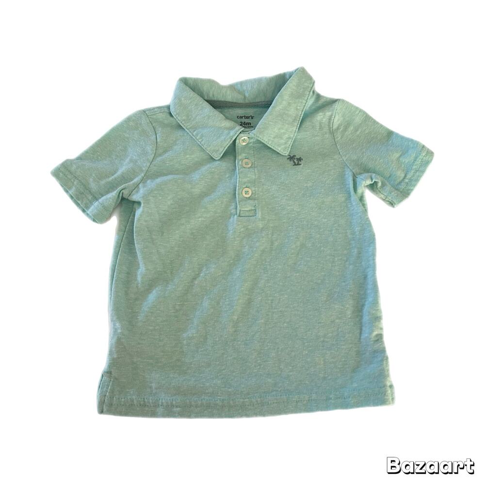 Carter's Short Sleeve Polo Shirt Boys 24M Blue